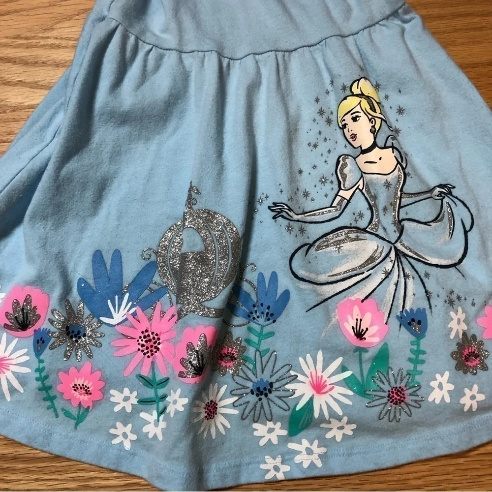 Disney Cinderella Dress Blue Pink 3T Jumping Beans A-line Girls Kids
